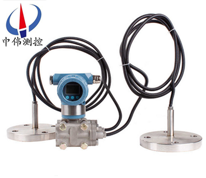 Double flange remote liquid level meter